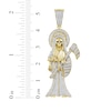 Thumbnail Image 3 of Men's Diamond Santa Muerte Charm 1/2 ct tw 10K Yellow Gold