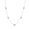 Thumbnail Image 1 of Cultured Pearl Station Necklace 14K Yellow Gold 18"