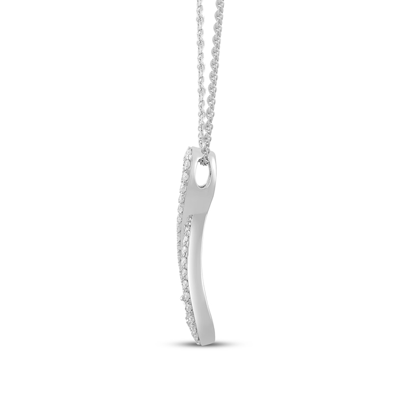 Main Image 2 of KAY Lab-Grown diamonds Infinity Necklace 1/3 ct tw Sterling Silver 18"