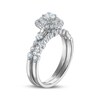 Thumbnail Image 2 of Adore Round-Cut Diamond Double Halo Bridal Set 7/8 ct tw 10K White Gold