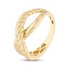 Thumbnail Image 2 of Twist Crossover Ring 14K Yellow Gold