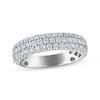 Thumbnail Image 1 of Lab-Grown Diamond Three-Row Anniversary Ring 1 ct tw 10K White Gold