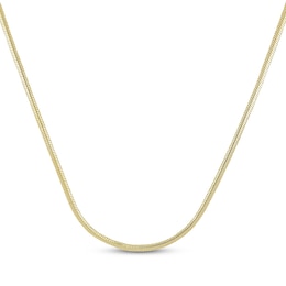 3.2mm Snake Chain Necklace Hollow 10K Yellow Gold 20"