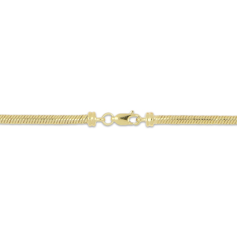 Main Image 3 of 3.2mm Snake Chain Necklace Hollow 10K Yellow Gold 20"