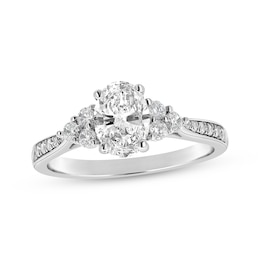 Adore Lab-Grown Diamonds Oval-Cut Engagement Ring 1 ct tw 14K White Gold