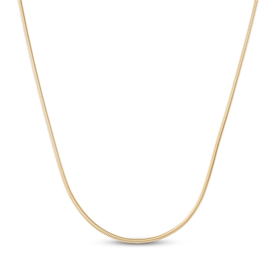 2mm Herringbone Chain Necklace 24K Yellow Gold Vermeil Sterling Silver 18"