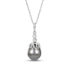Thumbnail Image 1 of Tahitian Cultured Pearl Necklace Sterling Silver 18"