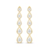 Thumbnail Image 2 of KAY Lab-Grown Diamonds Teardrop Dangle Earrings 1/2 ct tw 24K Yellow Gold Vermeil Sterling Silver