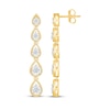 Thumbnail Image 3 of KAY Lab-Grown Diamonds Teardrop Dangle Earrings 1/2 ct tw 24K Yellow Gold Vermeil Sterling Silver