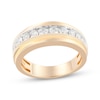 Thumbnail Image 1 of Lab-Grown Diamonds Men's Stepped Wedding Band 1 ct tw 10K Yellow Gold