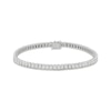 Thumbnail Image 1 of KAY Lab-Grown Diamonds Men's Square Link Line Bracelet 1 ct tw Sterling Silver 8.5"