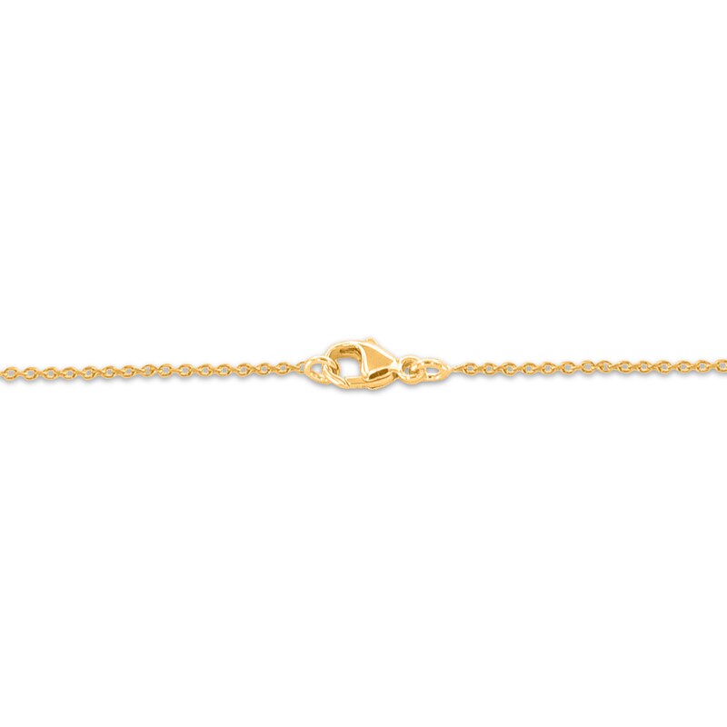 Main Image 3 of Bezel-Set Diamond Station Necklace 1/3 ct tw 14K Yellow Gold 18"