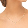 Thumbnail Image 4 of Bezel-Set Diamond Station Necklace 1/3 ct tw 14K Yellow Gold 18"