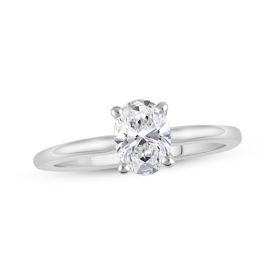 Adore Lab-Grown Diamonds Oval-Cut Solitaire Engagement Ring 3/4 ct tw 14K White Gold (F/VS2)
