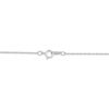 Thumbnail Image 4 of White Lab-Created Sapphire Infinity Necklace Sterling Silver 18"
