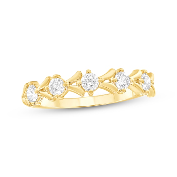 Adore Diamond Anniversary Ring 1/3 ct tw 10K Yellow Gold