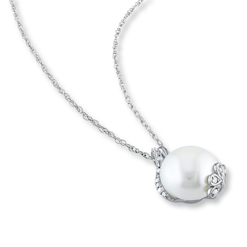 Argent sterling poli Freshwater Cultured Pearl Pendentif Nouveau Charme 