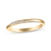 Thumbnail Image 1 of Adore Diamond Diagonal Wedding Band 1/10 ct tw 10K Yellow Gold