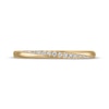 Thumbnail Image 3 of Adore Diamond Diagonal Wedding Band 1/10 ct tw 10K Yellow Gold