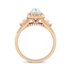 Thumbnail Image 2 of Adore Emerald-Cut Diamond Double Frame Engagement Ring 1 ct tw 14K Two-Tone Gold