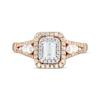 Thumbnail Image 3 of Adore Emerald-Cut Diamond Double Frame Engagement Ring 1 ct tw 14K Two-Tone Gold