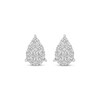Thumbnail Image 2 of Diamond Teardrop Stud Earrings 1/2 ct tw 10K White Gold