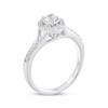 Thumbnail Image 2 of Round-Cut Diamond Oval-Halo Engagement Ring 3/8 ct tw 10K White Gold
