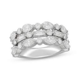 Neil Lane Artistry Baguette, Pear, Marquise & Round-cut Lab-Grown Diamond Anniversary Band 3 ct tw 14K White Gold
