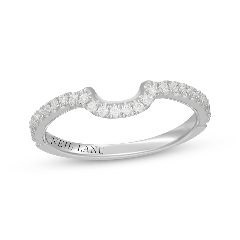 Main Image 1 of Neil Lane Diamond Contour Wedding Band 1/4 ct tw 14K White Gold
