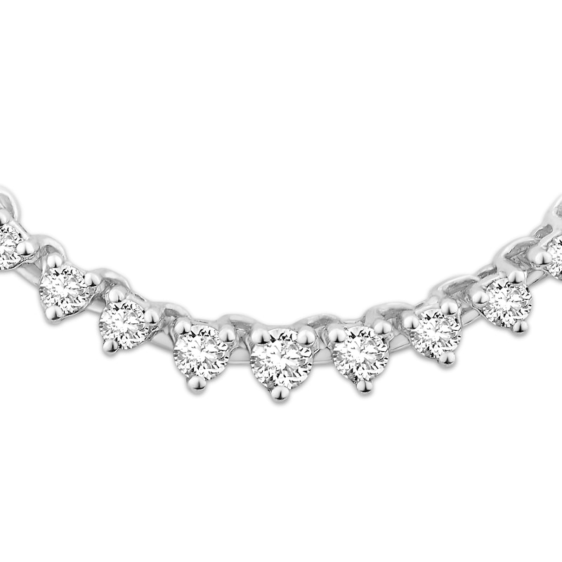 Main Image 2 of Diamond Riviera Necklace 1 ct tw 10K White Gold 17"