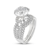 Thumbnail Image 2 of THE LEO Legacy Lab-Grown Diamond Round-Cut Twist Shank Bridal Set 3-7/8 ct tw 14K White Gold