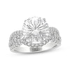 Thumbnail Image 4 of THE LEO Legacy Lab-Grown Diamond Round-Cut Twist Shank Engagement Ring 3-3/4 ct tw 14K White Gold