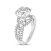 Thumbnail Image 5 of THE LEO Legacy Lab-Grown Diamond Round-Cut Twist Shank Engagement Ring 3-3/4 ct tw 14K White Gold