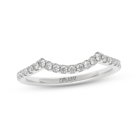 THE LEO Legacy Lab-Grown Diamond Contour Wedding Band 1/ ct tw 14K White Gold