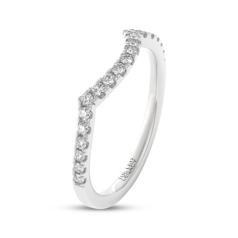 Main Image 8 of THE LEO Legacy Lab-Grown Diamond Contour Wedding Band 1/4 ct tw 14K White Gold