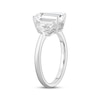 Thumbnail Image 2 of Memories Moments Magic Lab-Grown Diamonds Emerald-Cut Three-Stone Engagement Ring 3-7/8 ct tw 14K White Gold