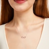 Thumbnail Image 3 of Diamond Infinity Necklace 1/4 ct tw 10K White Gold 18"