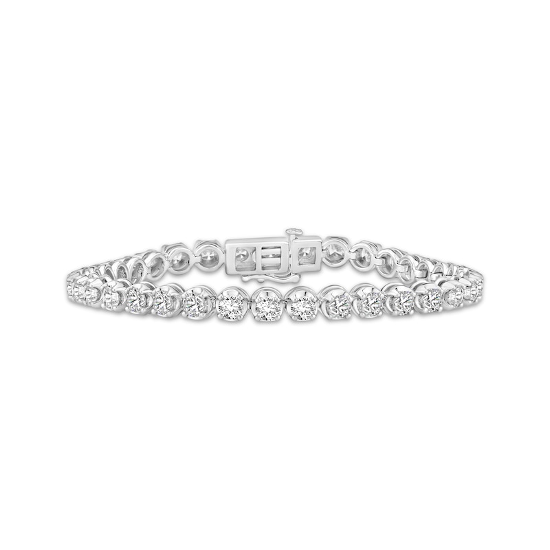 Main Image 1 of KAY Lab-Grown Diamonds Tennis Bracelet 7 ct tw 14K White Gold 7"