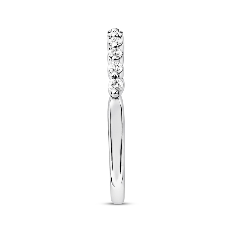 Main Image 3 of Adore Diamond Anniversary Band 1/3 ct tw Round-cut 10K White Gold