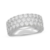 Thumbnail Image 1 of Neil Lane Artistry Lab-Grown Diamond Three-Row Anniversary Ring 3 ct tw 14K White Gold