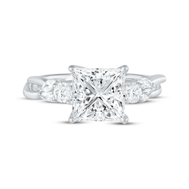Main Image 3 of Adore Lab-Grown Diamonds Princess-Cut Engagement Ring 2-1/3 ct tw 14K White Gold