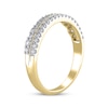 Thumbnail Image 2 of Adore Diamond Two-Row Anniversary Ring 1/2 ct tw 14K Yellow Gold