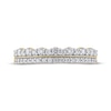 Thumbnail Image 3 of Adore Diamond Two-Row Anniversary Ring 1/2 ct tw 14K Yellow Gold