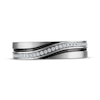 Thumbnail Image 3 of Men's Diamond Curved Wedding Band 1/6 ct tw 10K White Gold