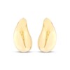Thumbnail Image 2 of Tapered Dome Teardrop Earrings 14K Yellow Gold