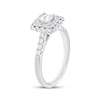 Thumbnail Image 2 of Adore Princess-Cut Diamond Double Halo Engagement Ring 5/8 ct tw 14K White Gold