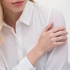 Thumbnail Image 4 of Diamond Faux Stack Hearts Ring 1/5 ct tw 10K Rose Gold