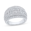 Thumbnail Image 1 of Adore Diamond Multi-Row Anniversary Ring 2 ct tw 10K White Gold