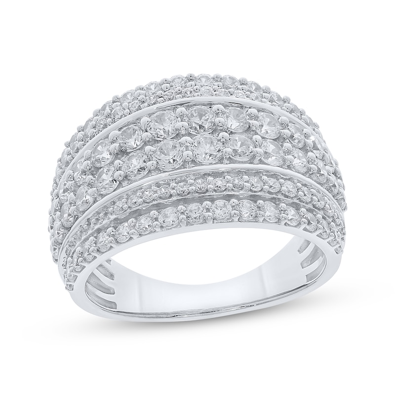 Main Image 1 of Adore Diamond Multi-Row Anniversary Ring 2 ct tw 10K White Gold