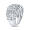 Thumbnail Image 2 of Adore Diamond Multi-Row Anniversary Ring 2 ct tw 10K White Gold